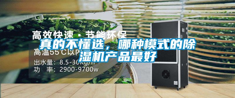 真的不懂選，哪種模式的除濕機產品最好