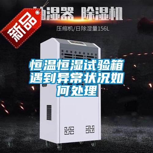 恒溫恒濕試驗(yàn)箱遇到異常狀況如何處理