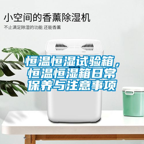恒溫恒濕試驗箱，恒溫恒濕箱日常保養與注意事項