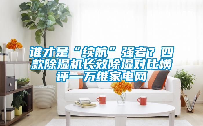 誰才是“續(xù)航”強(qiáng)者？四款除濕機(jī)長效除濕對比橫評—萬維家電網(wǎng)