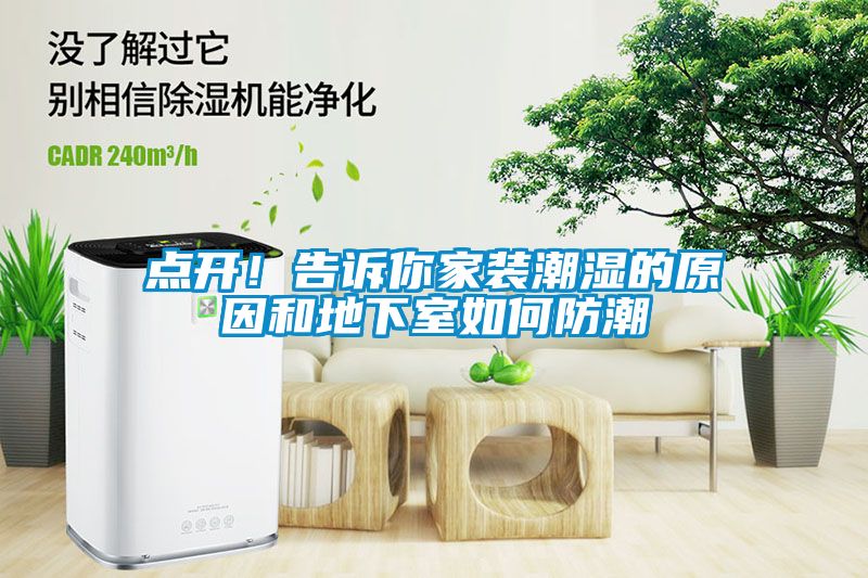 點開！告訴你家裝潮濕的原因和地下室如何防潮