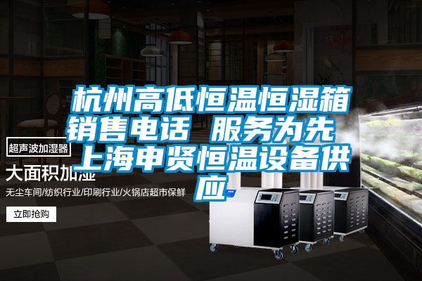 杭州高低恒溫恒濕箱銷售電話 服務(wù)為先 上海申賢恒溫設(shè)備供應