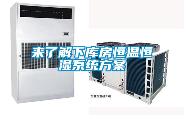 來了解下庫房恒溫恒濕系統方案