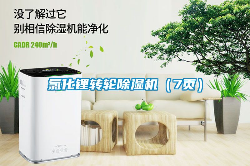 氯化鋰轉(zhuǎn)輪除濕機(jī)（7頁）