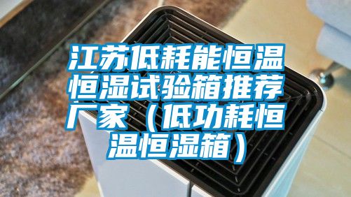江蘇低耗能恒溫恒濕試驗(yàn)箱推薦廠家（低功耗恒溫恒濕箱）
