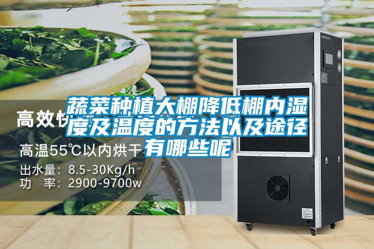 蔬菜種植大棚降低棚內(nèi)濕度及溫度的方法以及途徑有哪些呢