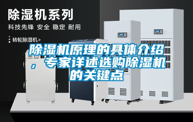 除濕機原理的具體介紹，專家詳述選購除濕機的關鍵點