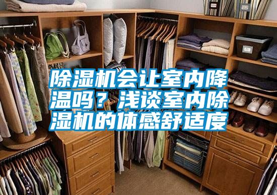 除濕機會讓室內降溫嗎？淺談室內除濕機的體感舒適度