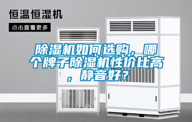 除濕機如何選購，哪個牌子除濕機性價比高，靜音好？