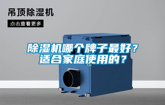 除濕機(jī)哪個牌子最好？適合家庭使用的？