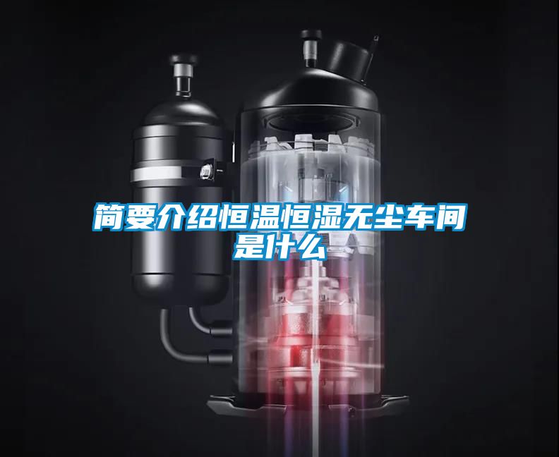 簡(jiǎn)要介紹恒溫恒濕無(wú)塵車間是什么