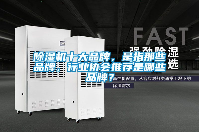 除濕機十大品牌，是指那些品牌，行業協會推薦是哪些品牌？