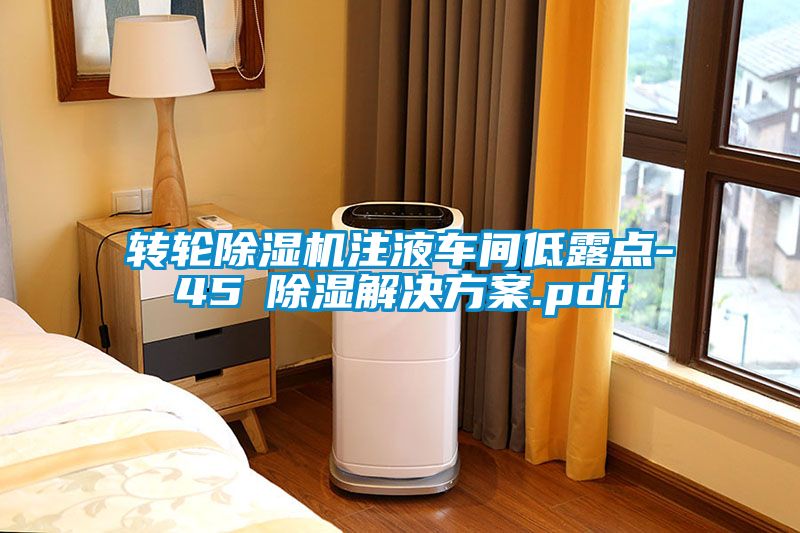 轉(zhuǎn)輪除濕機(jī)注液車間低露點(diǎn)-45℃除濕解決方案.pdf