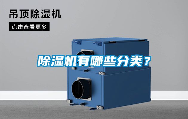 除濕機有哪些分類？