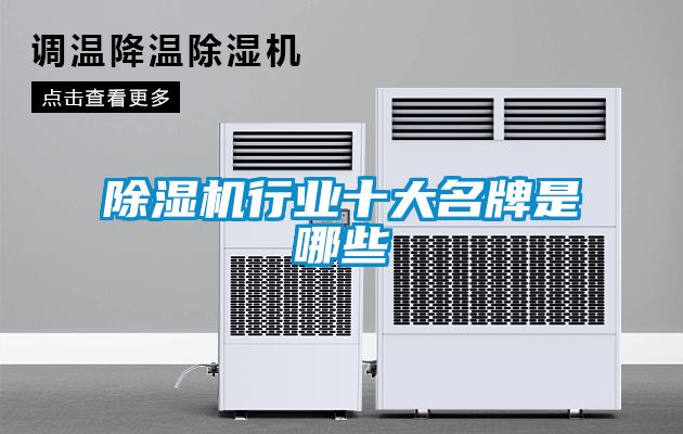 除濕機(jī)行業(yè)十大名牌是哪些