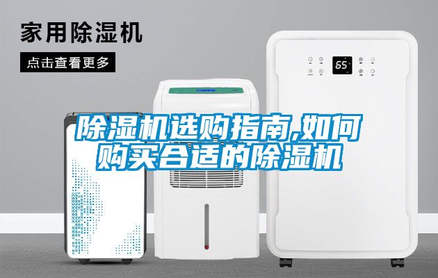 除濕機選購指南,如何購買合適的除濕機
