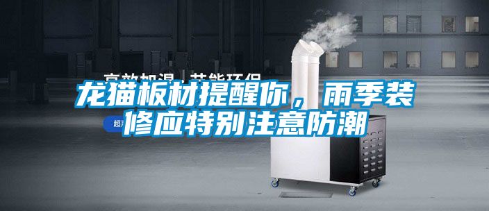 龍貓板材提醒你，雨季裝修應特別注意防潮
