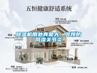 企業新聞除濕機用處真是大，可預防風濕關節炎