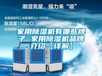 企業新聞家用除濕機有哪些牌子 家用除濕機品牌介紹【詳解】
