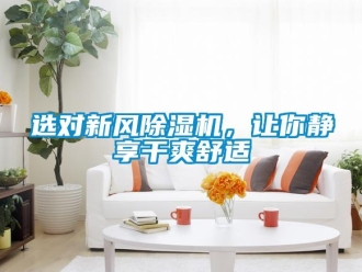 知識百科選對新風除濕機，讓你靜享干爽舒適
