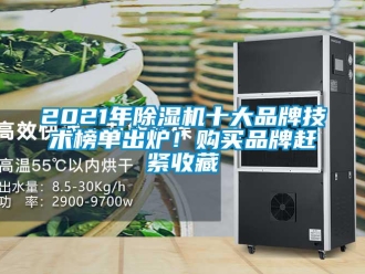 企業(yè)新聞2021年除濕機十大品牌技術(shù)榜單出爐！購買品牌趕緊收藏