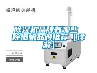 企業新聞除濕機品牌有哪些 除濕機品牌推薦【詳解】
