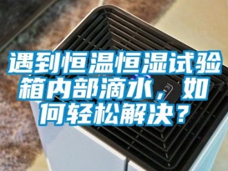 知識百科遇到恒溫恒濕試驗箱內部滴水，如何輕松解決？