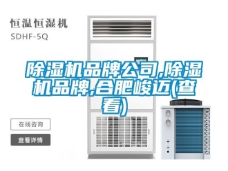 企業(yè)新聞除濕機品牌公司,除濕機品牌,合肥峻邁(查看)