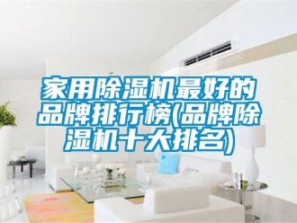 企業新聞家用除濕機最好的品牌排行榜(品牌除濕機十大排名)