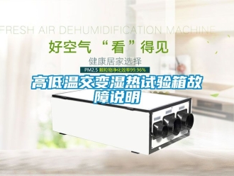 常見問(wèn)題高低溫交變濕熱試驗(yàn)箱故障說(shuō)明