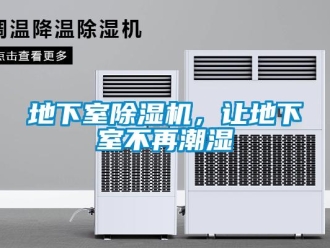 企業(yè)新聞地下室除濕機(jī)，讓地下室不再潮濕
