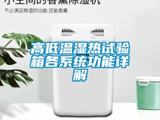 常見(jiàn)問(wèn)題高低溫濕熱試驗(yàn)箱各系統(tǒng)功能詳解