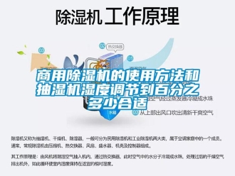 知識百科商用除濕機的使用方法和抽濕機濕度調節到百分之多少合適