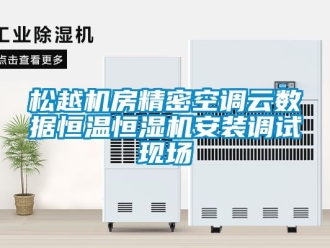 知識百科松越機房精密空調云數據恒溫恒濕機安裝調試現場