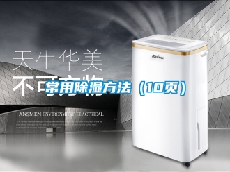 企業(yè)新聞常用除濕方法（10頁）
