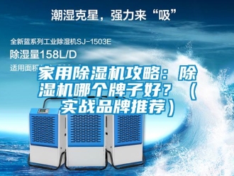 企業新聞家用除濕機攻略：除濕機哪個牌子好？（實戰品牌推薦）