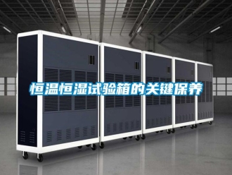知識百科恒溫恒濕試驗箱的關鍵保養