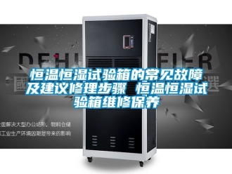 知識(shí)百科恒溫恒濕試驗(yàn)箱的常見(jiàn)故障及建議修理步驟 恒溫恒濕試驗(yàn)箱維修保養(yǎng)