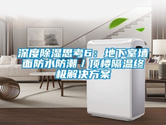 企業(yè)新聞深度除濕思考6：地下室墻面防水防潮／頂樓隔溫終極解決方案
