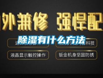 企業(yè)新聞除濕有什么方法