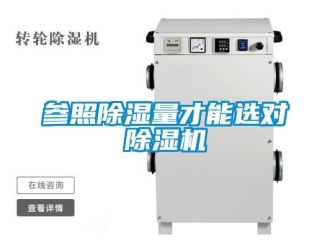 企業(yè)新聞參照除濕量才能選對除濕機(jī)