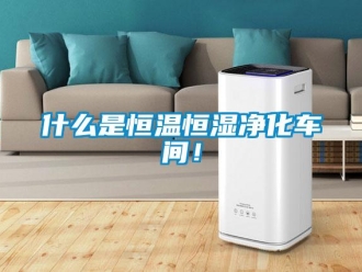 知識百科什么是恒溫恒濕凈化車間！