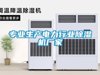 企業(yè)新聞專業(yè)生產(chǎn)電力行業(yè)除濕機(jī)廠家