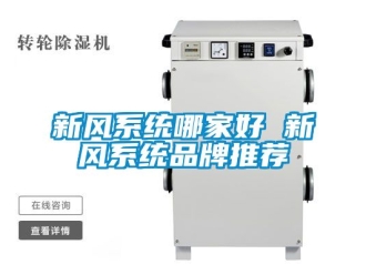 企業(yè)新聞新風(fēng)系統(tǒng)哪家好 新風(fēng)系統(tǒng)品牌推薦