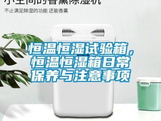 知識百科恒溫恒濕試驗箱，恒溫恒濕箱日常保養與注意事項