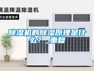 企業(yè)新聞除濕機的除濕原理是什么？_重復(fù)