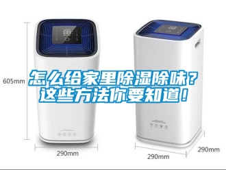 企業(yè)新聞怎么給家里除濕除味？這些方法你要知道！