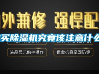 企業(yè)新聞購買除濕機究竟該注意什么？