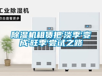 企業(yè)新聞除濕機(jī)租賃把'淡季'變成'旺季'嘗試之路