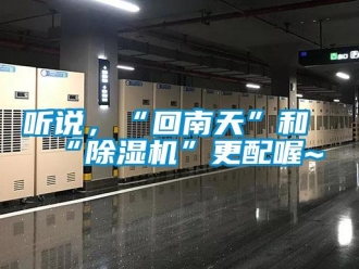 知識百科聽說，“回南天”和“除濕機”更配喔~